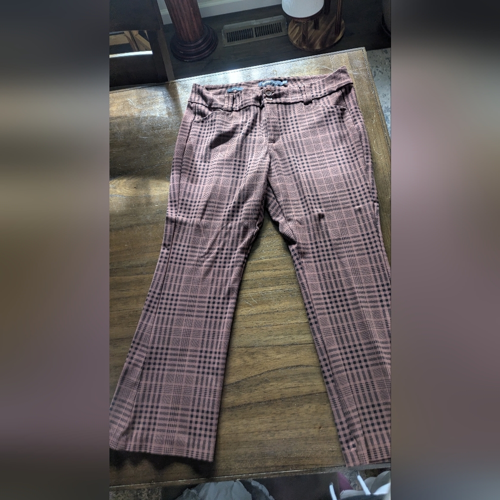 Torrid Studio Plaid Pants - Brown Checkered
